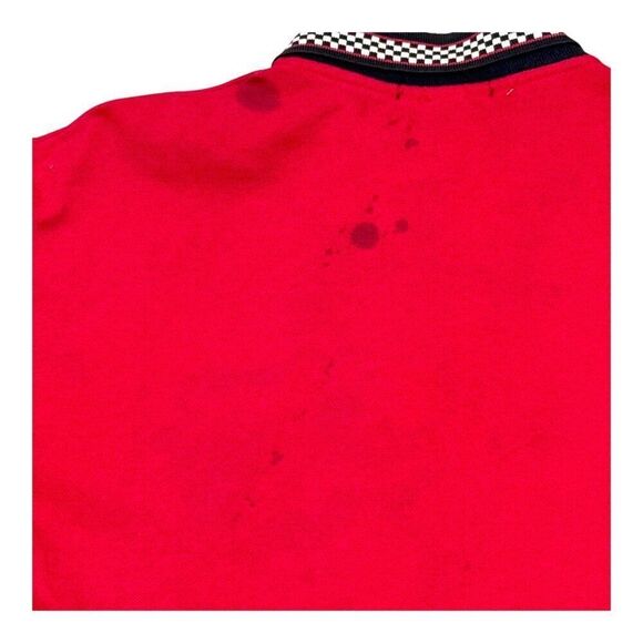 Vtg Raybestos Jerzees Work Red Polo Shirt XL Distressed Uniform Short Sleeve SEE - Picture 7 of 8